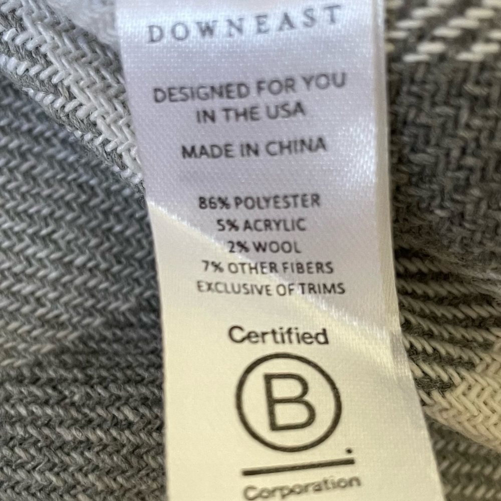 Brown/Gray/Cream Plaid Wool Blend Snap Down A line Mini Skirt size M - Picture 6 of 7